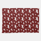 Geboren in een Barn Kitchen Towel voor donker Theedoek (Horizontaal)