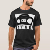 Geboren in een Boombox T-shirt (Voorkant)