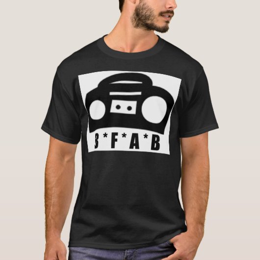 Geboren in een Boombox T-shirt (Voorkant)