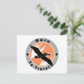 Geboren in een briefkaart (Staand voorkant)