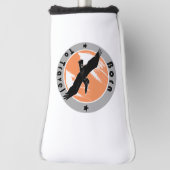 Geboren in een golfkafdekking golfheadcover (Draai 90)