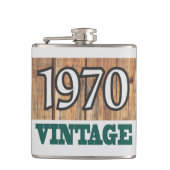 Geboren in een kolf van 1970 heupfles (Voorkant)