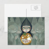 "Geboren in een pompoenBriefkaart" Briefkaart (Voorkant / Achterkant)