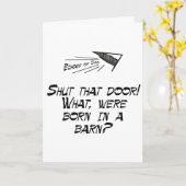 Geboren in een schuur? kaart (Gele Bloem)