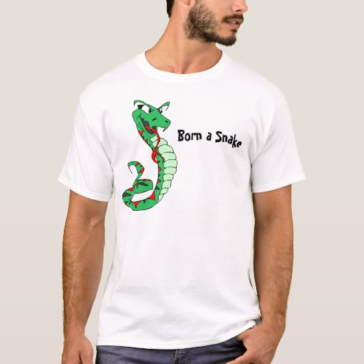 Geboren in een slang T-Shirt (Voorkant)