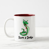 Geboren in een slang tweekleurige koffiemok (Links)