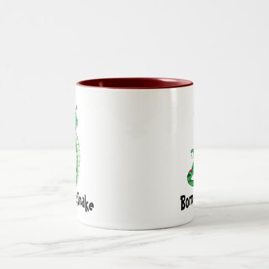 Geboren in een slang tweekleurige koffiemok (Center)