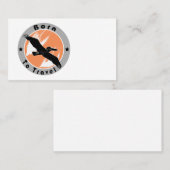 Geboren in een visitekaartje (Voorkant / Achterkant)