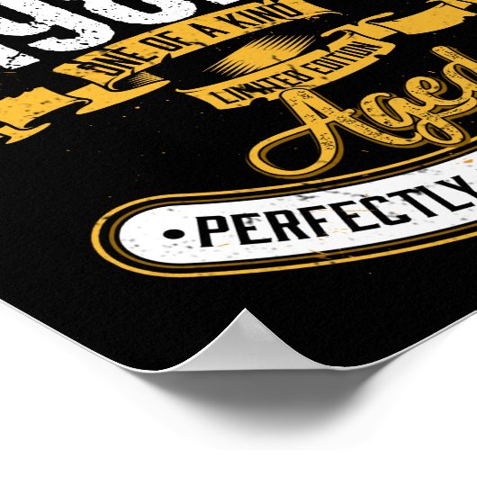 Geboren in februari 1982 40e verjaardag veertig ja poster (Hoek)