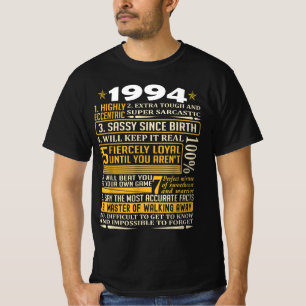 Geboren in feiten uit 1994, geboren in 1994 Retro  T-shirt