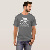 Geboren in fiets - maar - gedwongen te werken t-shirt (Voorkant volledig)
