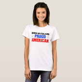 Geboren in finland Proud American T-shirt (Voorkant volledig)