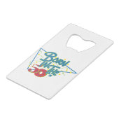 Geboren in Fun Age Graphic 50 jaar Creditkaart Flessenopener (Achterkant Gekanteld)