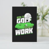 Geboren in Golf gedwongen te werken RSVP Kaartje (Staand voorkant)