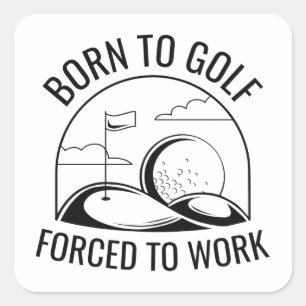 Geboren in Golf gedwongen te werken Vierkante Sticker