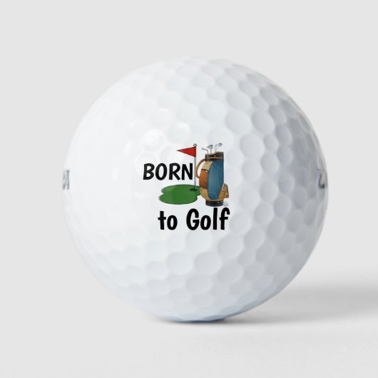 Geboren in Golf Golfballen (Voorkant)