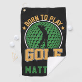 Geboren in Golf Golfhanddoek (Insitu)