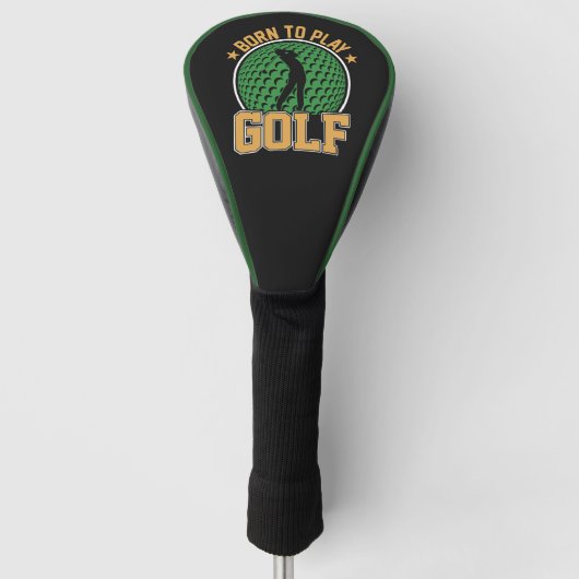 Geboren in Golf Golfheadcover (Voorkant)
