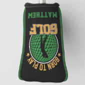 Geboren in Golf Golfheadcover (Draai 90)