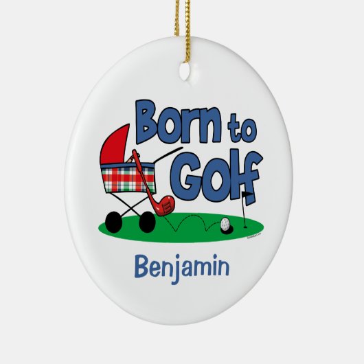 Geboren in Golf Keepomwille Ornament (Rechts)