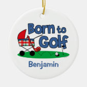 Geboren in Golf Keepomwille Ornament (Voorkant)