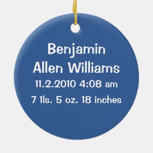 Geboren in Golf Keepomwille Ornament (Achterkant)