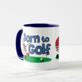Geboren in Golf Mok (Voorkant links)