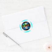 Geboren in Guatemala Ronde Sticker (Envelop)