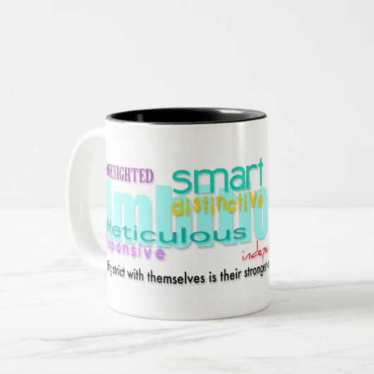 Geboren in Haan Jaar Persoonlijkheidskenmerken Mok (Voorkant links)