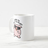 Geboren in Ham Jive Baby Funny Pig Pun Koffiemok (Voorkant links)