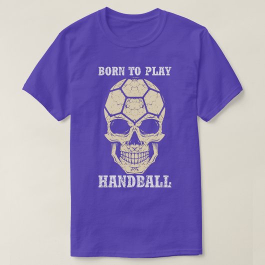 Geboren in handbal t-shirt (Design voorkant)