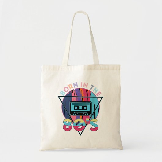 Geboren in het Cassettebandje van de 80 Tote Bag (Voorkant)