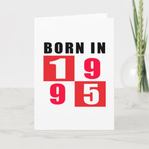 Geboren in het Design van de Verjaardag van 1995 Kaart