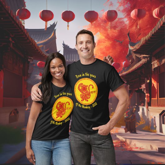 Geboren in het jaar van de Aap Chinees Nieuwjaar T-shirt