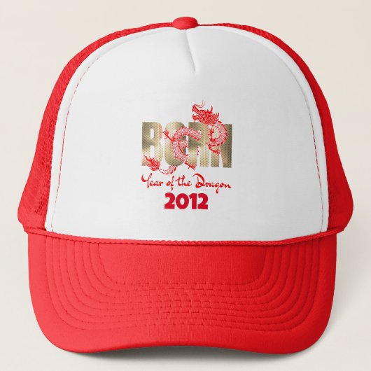 Geboren in het jaar van de Draak 2024, 2012, 2000, Trucker Pet (Voorkant)