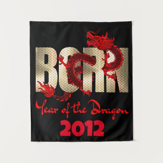 Geboren in het jaar van de Draak 2024, 2012, 2000, Wandkleed (Voorkant)