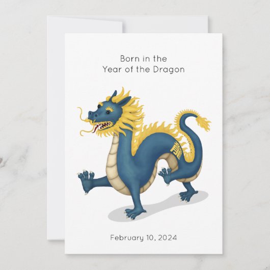 "Geboren in het jaar van de Draak" 2024 Persoonlij (Voorkant)