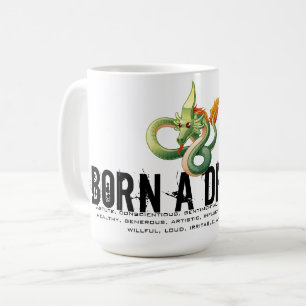 Geboren in het jaar van de draak koffiemok