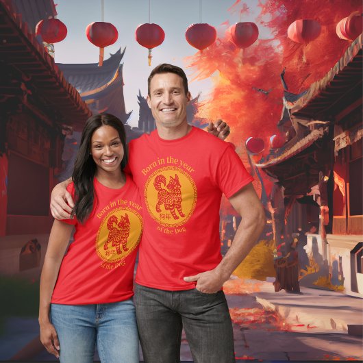 Geboren in het jaar van de Hond - Chinese Zodiac T-shirt