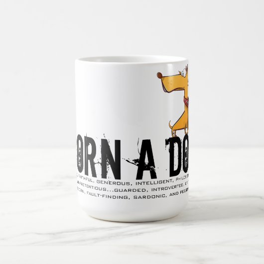 Geboren in het jaar van de hond koffiemok (Center)