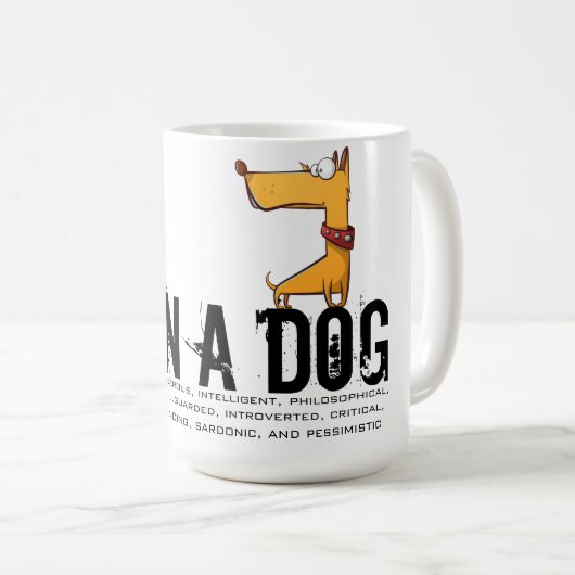 Geboren in het jaar van de hond koffiemok (Voorkant rechts)