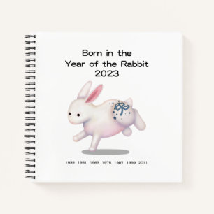 Geboren in het Jaar van de Konijn Baby Dagboek Notitieboek