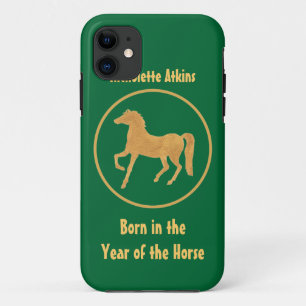 Geboren in het Jaar van de Paarden, Gold-effect op iPhone 11 Hoesje