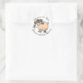 Geboren in het Jaar van de Ram (Chinees) Ronde Sticker (Tas)
