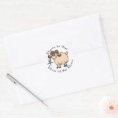 Geboren in het Jaar van de Ram (Chinees) Ronde Sticker (Envelop)