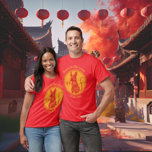Geboren in het jaar van de rat - Chinese Zodiac T-shirt