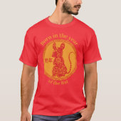 Geboren in het jaar van de rat - Chinese Zodiac T-shirt (Voorkant)
