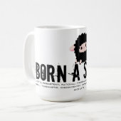 Geboren in het jaar van de schapen koffiemok (Voorkant links)