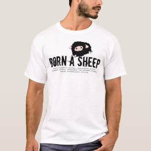 Geboren in het jaar van de schapen t-shirt