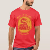 Geboren in het jaar van de Slang - Chinese Zodiac T-shirt (Voorkant)